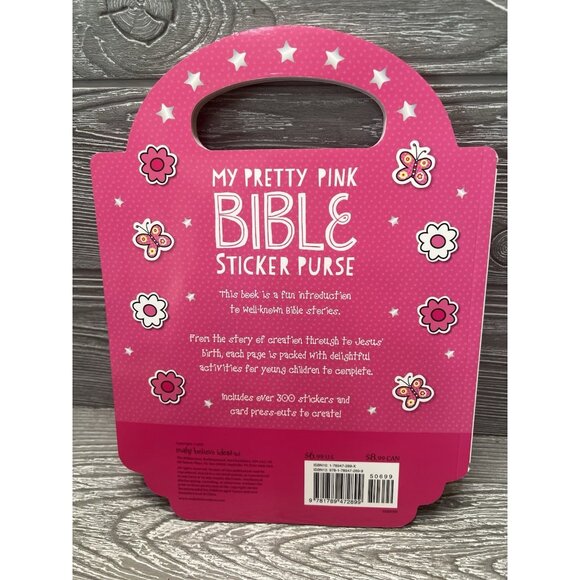 My Pretty Pink Bible Sticker Purse Paperback Book New Christian Girl’s Gift - Picture 2 of 6
